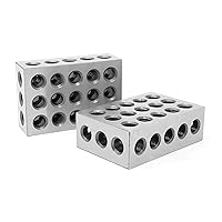 WEN 10423 3 x 2 x 1-Inch Steel-Hardened Precision 123 Blocks, Two Pack