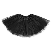 Simplicity Baby Girl's 4 Layers Tulle Tutu Skirt, 6 Months to 8 Years