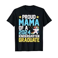 Proud Mama Of A 2024 Kindergarten Graduate Unicorn Dab T-Shirt