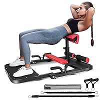 Hip Thrust Machine Including Resistance Bands, Glute Machine Sissy Squat Machine, Hip Thrust Bench for Glute Training