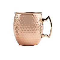 Cambridge Silversmiths Hammered Copper Moscow Mule, Set of 4, 20 Ounce, 4-PIECE