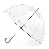 totes Kids Clear Bubble Umbrella with Dome Canopy, Lightweight Design, Wind and Rain Protection, Clear, Kids - 37