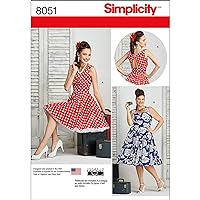 Simplicity 8051 1950's Vintage Fashion Women's Pin Up Dress Sewing Pattern by Theresa Laquey, Sizes 10-18