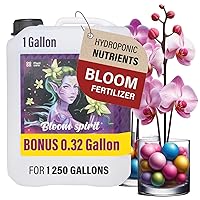 Bloom Fertilizer - Perfect Liquid Fertilizer for Outdoor Plants and Exceptional Liquid Plant Fertilizer Indoor Potted Plants. Soil and Hydroponic Nutrient Solution, Bloom Spirit 0-5-4 1.32 Gallon