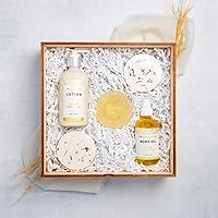 Sweet Jasmine Bath & Body Gift Box - The Gift of a Luxurious Aromatherapy Home Spa Treatment - All-Natural, Hypoallergenic, Plant-Derived, Made in USA by DAYSPA Body Basics