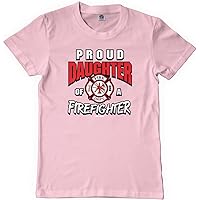Threadrock Big Girls' Proud Daughter of a Firefighter Youth T-Shirt