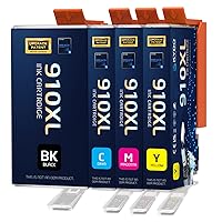 910XL Ink Cartridges Work for OfficeJet Pro 8020 8025 8028 8030 8035 8010 8015 8022 Series Printer