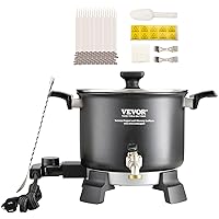 VEVOR Wax Melter for Candle Making, 5 Liter Large Electric Wax Melting Pot Easy Pour Spout, 4-Level Temperature Control, Easy Clean for Candle Soap Cream Beauty Bulk Production Business or Home