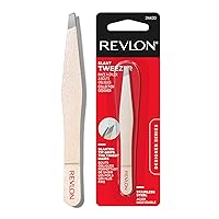 Revlon Designer Series Slant Tweezer, High Precision Tweezer, Made with Long Lasting Stainless Steel, 1 Count