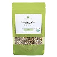 Biokoma Pure and Organic St. John’s Wort Dried Herb 50g (1.76oz) in Resealable Moisture Proof Pouch, USDA Certified Organic - Herbal Tea, No Additives, No Preservatives, No GMO