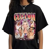 Custom Bootleg Rap Tee, Vintage Custom Funny Rap Shirt, Custom Photo Vintage T Shirts, Custom Girlfriend Shirt