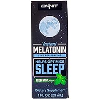 ONNIT Instant Melatonin Spray | 3mg Melatonin Per Serving (Mint)