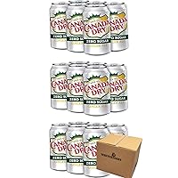 Canada dry zero sugar ginger ale 7.5 fl oz, total 18 cans