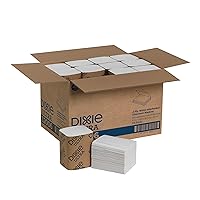 Georgia-Pacific Dixie Ultra Interfold 2-Ply Napkin Dispenser Refill, White, 32006, 250 Napkins Per Pack, 24 Packs Per Case