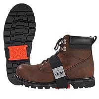 Ergodyne TREX 6317 Mid-Sole Ice Cleats Traction for Heeled Boot, Easily Rotates for Indoors, Driving, Climbing