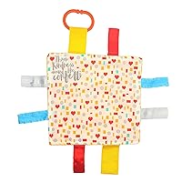 Baby Jack & Co 8x8” Kindness Confetti Lovey Tag Toys for Babies - Baby Crinkle Toys - Crinkle Toys for Baby - Soft & Safe - Learn Shapes & Colors - Ideal Baby Toy - BPA Free w/ Stroller Clip
