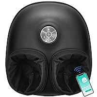 Medcursor Foot Massager with Heat, Shiatsu Deep Kneading Machine, Multi Air Compression Intensity, Smart APP Mobile Remote Control and Foot Massage Relax for Home and Office Use