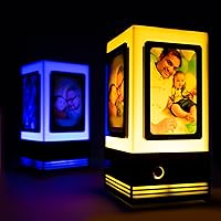 ZOCI VOCI Telepathy Lamp for Long Distance | Wi-Fi Enabled LED Lights (Set of 2) | Unique Gift for Families | App Based Easy one time Set-up, 200+ Colors to Play with (Photo)