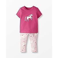 Moon and Back Hanna Andersson Baby Girls' 2 Piece Legging Set