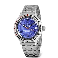 Vostok | Classic Amphibian Automatic Self-Winding Russian Diver Wrist Watch | WR 200 m | Amphibia 420007 | Fashion | Business | Casual Men's Watches