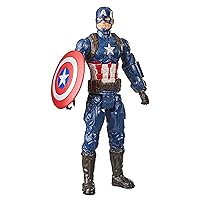Avengers Marvel Titan Hero Series Collectible 12-Inch Captain America Action Figure, Toy for Ages 4 and Up
