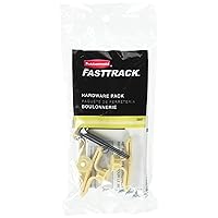 FastTrack Hardware Pack, Installation Hardware Pack for Closet Organization System and Storage,Silver