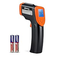 Etekcity Infrared Thermometer 1080, Heat Temperature Temp Gun for Cooking, Laser IR Surface Tool for Pizza Oven, Meat, Griddle, Grill, HVAC, Engine, Accessories, -58°F to 1130°F, Orange
