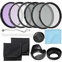 Prof ional Camera UV CPL FLD Lens Filters Kit and Altura P ND Neutral Density Filter Set P graphy Acc ories 58mm