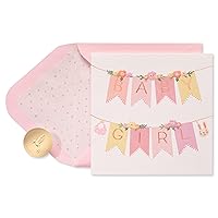 Papyrus New Baby Girl Card (Little Miracle)