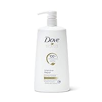 Dove Nutritive Solutions Strengthening Conditioner with Pump for Damaged Hair Intensive Repair Deep Conditioner Formula with Keratin Actives 25.4 oz