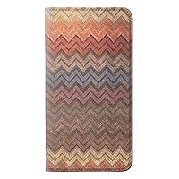 RW3752 Zigzag Fabric Pattern Graphic Printed PU Leather Flip Case Cover for Google Pixel 6 Pro