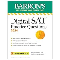 Digital SAT Practice Questions 2024: More than 600 Practice Exercises for the New Digital SAT + Tips + Online Practice (Barron's SAT Prep) Digital SAT Practice Questions 2024: More than 600 Practice Exercises for the New Digital SAT + Tips + Online Practice (Barron's SAT Prep) Kindle Paperback