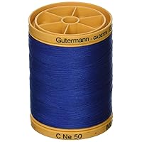 Gutermann Natural Cotton Thread Solids 876yd, Royal Blue
