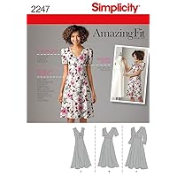 Simplicity Amazing Fit Collection Women's Summer Dress Sewing Pattern, Sizes 10-18