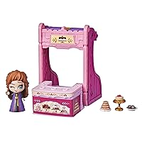 Frozen Disney's 2 Twirlabouts Series 1 Anna Sled to Shop Playset, Includes Anna Doll and Accessories, Toy for Kids 3 and Up