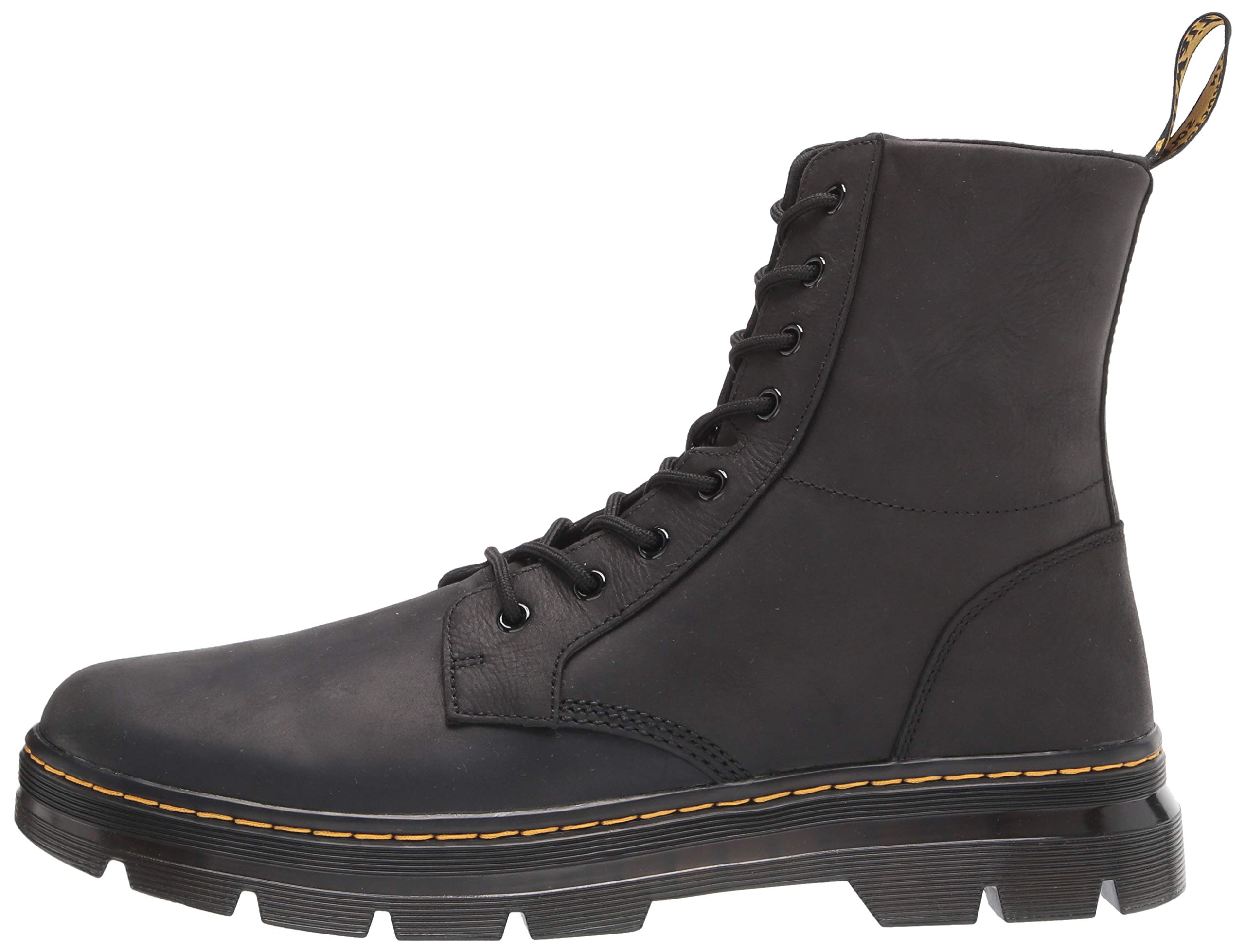 Dr. Martens Unisex 101 6 Eye Boot, Black Nappa, 9 Women 8 Men US