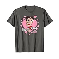 Betty Boop Valentine's Day Single & Perfect Self Pop Hearts T-Shirt