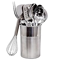 Chef Craft Select Kitchen Tool and Utensil Set, 8 Piece Set, Stainless Steel