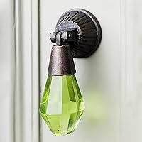 Indian Shelf 6 Pack Premium Green Teardrop Drawer Knobs Glass Pendant Kitchen Cabinet Pulls