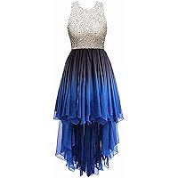 Women's Ombre Homecoming Dress Short Prom Gown Gradient Cocktail Dress