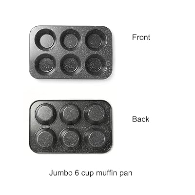 Jumbo Muffin Pan Black Stone non Stick Coating Muffin cupcake 3.5inch Cup