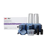 3M PPS 2.0 Spray Gun Cup, Lids and Liners Kit, 26314, Mini, 6 Ounces, 125-Micron Filter, Use for Cars, Furniture, House and More, 1 Paint Cup, 50 Disposable Lids and Liners, 32 Sealing Plugs