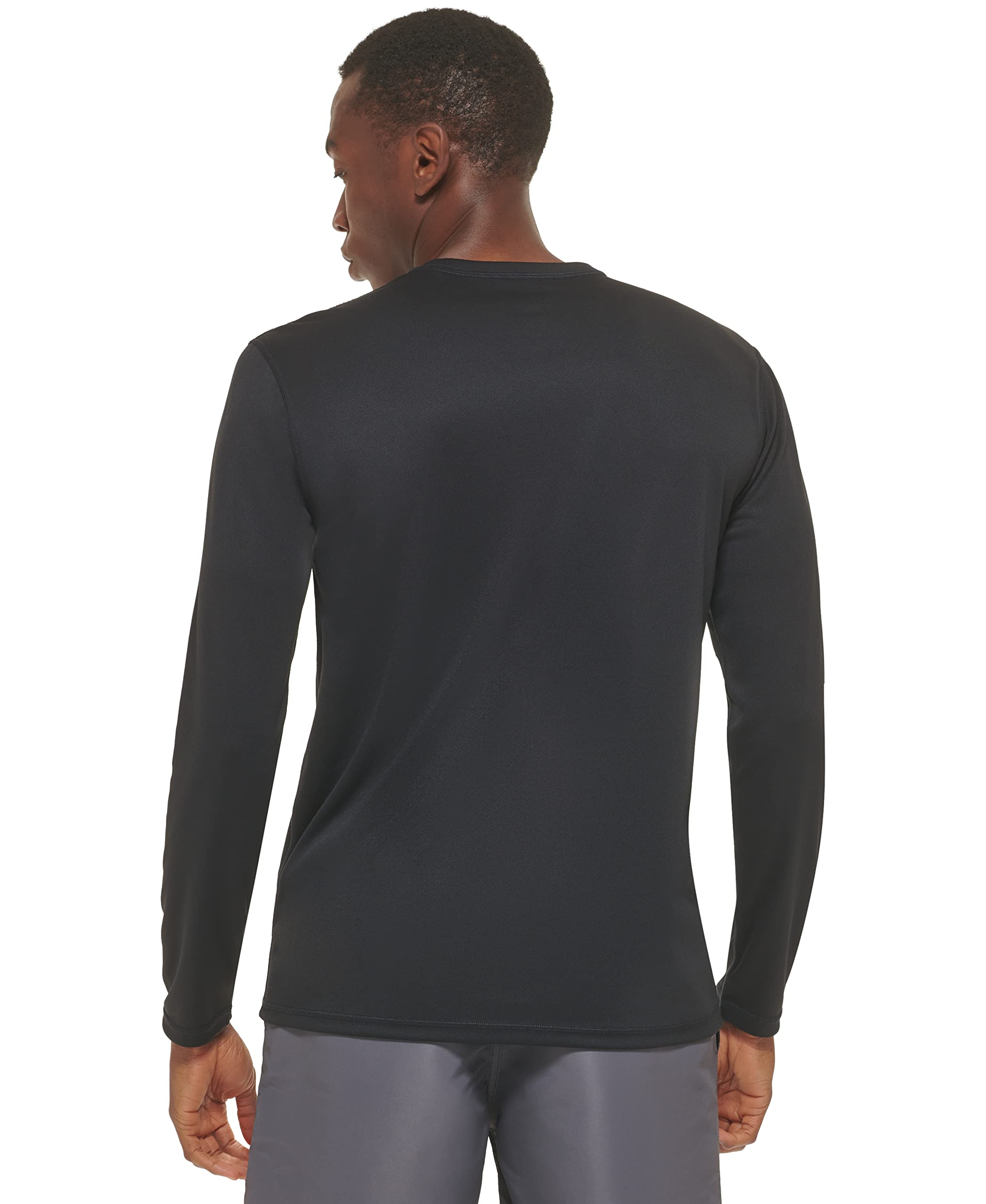 Calvin Klein Men's Light Weight Quick Dry Long Sleeve 40+ UPF Protection