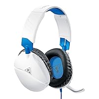 Turtle Beach Recon 70 White Gaming Headset for PlayStation 4 Pro, PlayStation 4, Xbox One, Nintendo Switch, PC, and Mobile - PlayStation 4 (Renewed)