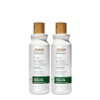 Raw Sugar Scalp Restore Hair Care Bundle, Shampoo and Conditioner Set with Jojoba, Aloe and Niacinamide, Formulated without Sulfates + Parabens