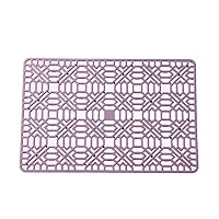 2 Pack Kitchen Sink Mat PVC Eco-Friendly Kitchen Stainless Steel Dish Drying Pad Sink Protector for Bottom of Kitchen Sink, Faucet Water Catcher Mat (Color : Purple)