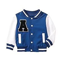 Toddler Boys Girls Winter Windproof Coat Jacket Kids Warm Baseball Outerwear Jacket Drift Jacket for Boys