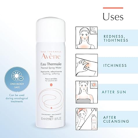 Eau Thermale Avene Thermal Spring Water, Soothing Calming Facial Mist Spray for Sensitive Skin