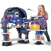 Fisher-Price Imaginext DC Super Friends Batman Toy Super Surround Batcave Playset, Lights Sounds & Phrases for Ages 3+ Years, 33 x 42 Inches​