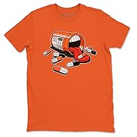 Sneaker Addiction 1 Electro Orange Design Printed Sneaker Matching Shirt